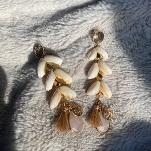 Sea shell drop earrings